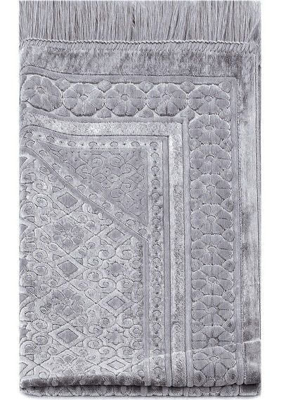 Kadife Seccade İnci Velvet Pearl - Gri Gri