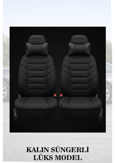 Yaris 2000 Uyumlu Siyah Renk Lüks Premium 2 Adet Minder Ve Yastık
