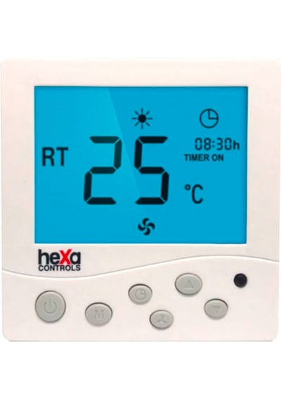 Hexa Controls RT226-R4 Sıva Altı 2/4 Borulu Fan Coil Termostatı