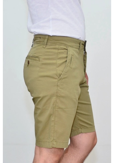 Superfly Erkek 20703 Slim Chino Short Koyu Haki 2070310 Siyah