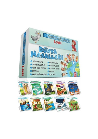 Model 1.Sınıf Dünya Masalları 1.Seri 10 Kitap