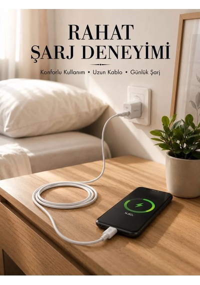 Usb-a To Type-c Şarj Kablosu 2 Metre Uzun Kablo Diğer