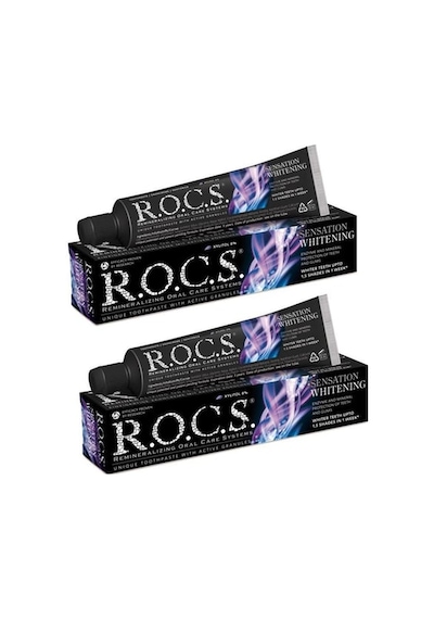 Rocs Sensation Whitening Beyazlatıcı Diş Macunu 2 x 60 ML