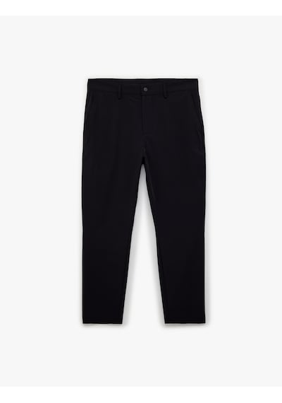 Koton Normal Bel Cepli Düğmeli Slim Fit Non Iron Esnek Kumaş Pantolon Lacivert 6sam40085hw