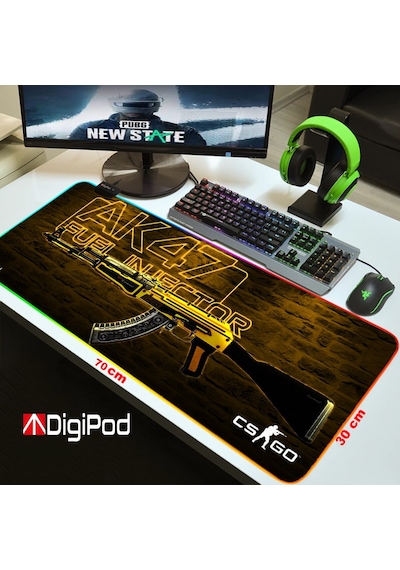 Digipod Rgb Oyuncu Mousepad Rgb Gaming Oyuncu Mouse Pad Kaymaz