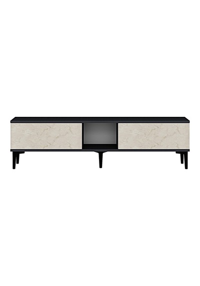 Tsa1599at Aplos Tv Stand, Tv Sehpası Antrasit-traverten 150cm
