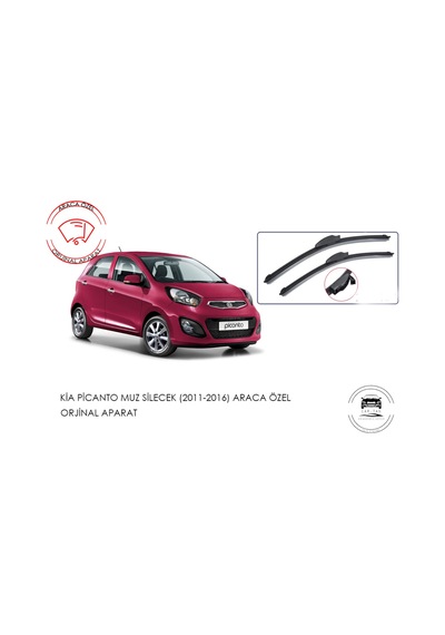 Kia Picanto  Muz Silecek (2011-2016) Araca Özel  Aparat