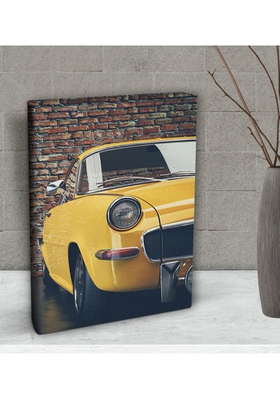 Bk Gift Klasik Araç Tasarımlı Dekoratif Mini Kanvas Tablo 15X20Cm (506660891)