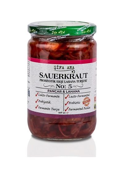 Sauerkraut Ekşi Lahana Turşusu No5 Pancarlı 660cc.