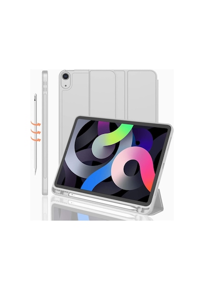 Apple Uyumlu iPad 10. Nesil 10.9 2022 Kılıf Kalem Bölmeli Smart Case A2696 A2757 A2777