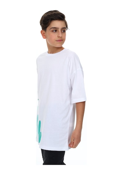 Toontoy Kids Toontoy Erkek Çocuk Boya Baskılı Tişört Yeşil