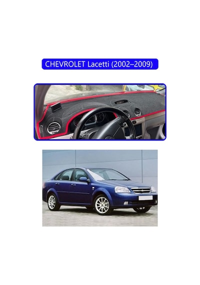 Chevrolet Lacetti 2002 2009 Torpido Koruma Halısı Mavi Kenar