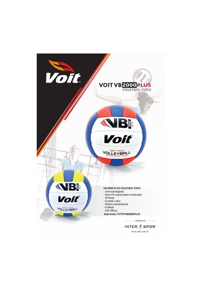 Voit VB2000 Plus No 5 Voleybol Topu Çok Renkli