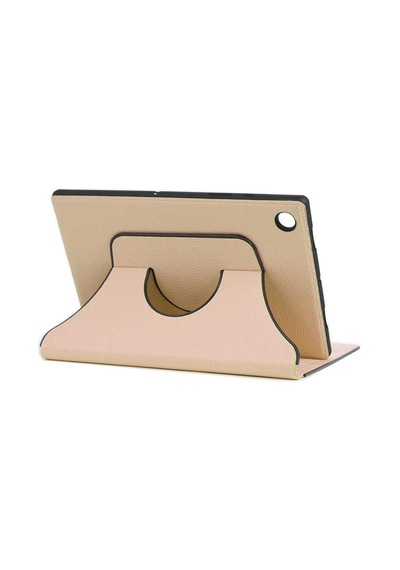 Lenovo Tab M8 Uyumlu Zore Fest Dönebilen Standlı Kılıf-gold