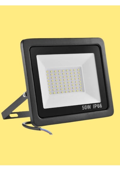 50 Watt Siyah Slim Kasa 3000k Günışığı Ip65 Led Projektör