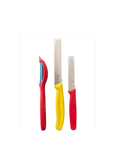 Victorinox Sarı Kırmızı Soyacak Seti Çok Renkli