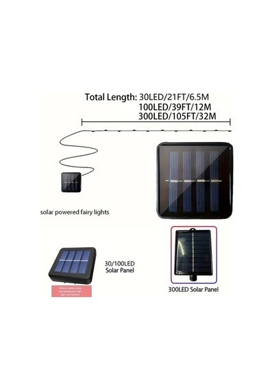 Cloud011 Güneş Enerjili 100 Led Hareket Sensörlü Bahçe Dekor Işıklandırma Diğer