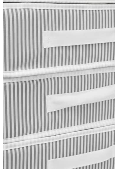 Orret Home Dolap İçi Kumaş Kaplamalı Mini Çekmece Organizer, Çekmeceli Dolap İçi Düzenleyici, İç Çamaşırı Çorap Tekstil Organizer Kutusu 3 Çekmeceli Açık Bej