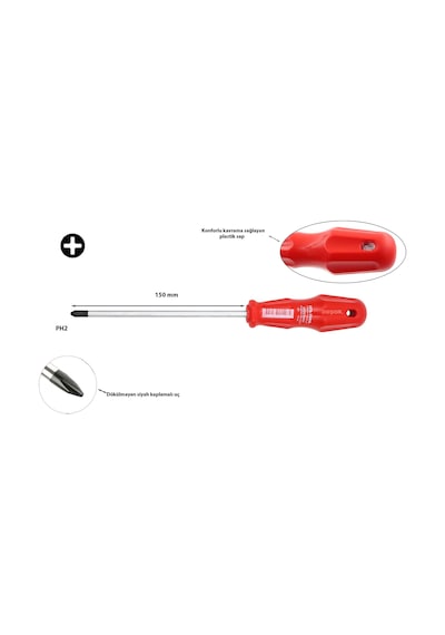 Ceta Form Ph2 x 150 MM Yıldız Tornavida 420064M