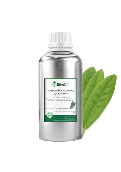 Karanfil Yaprak Uçucu Yağı Clove Leaf Essential Oil - 500 Gr - Saf Ve Doğal Uçucu Yağ 500 G