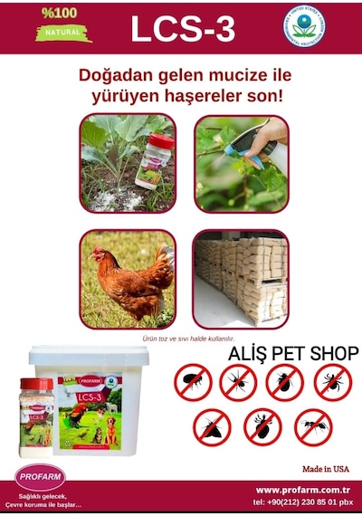 Lcs3 120gr Doğal Kene Karınca Tahtakurusu Öldürücü Diatomlu Toprak Zararsız Kabuklu Böcek Mücadelesi
