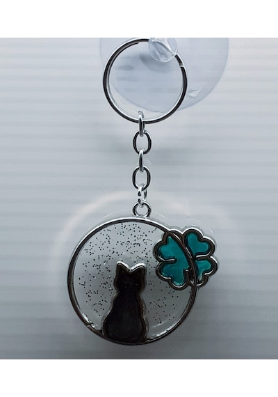 Kedi Epoksi Anahtarlık