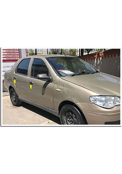 Fiat Albea Krom Kapı Kolu 2002-2012 4 Kapı Paslanmaz Çelik