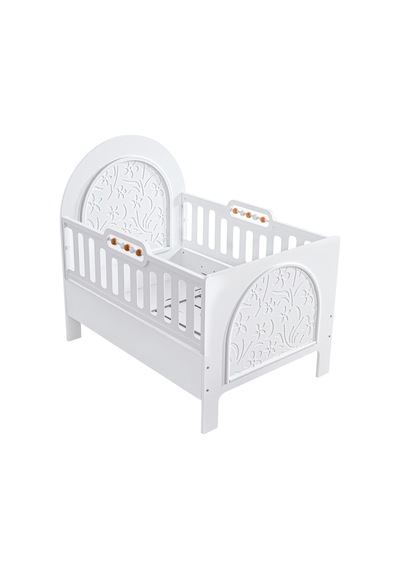 Mdf Beşik, Garden Büyüyen Beşik 90x130 - Garden Karyola 90x190 Beyaz