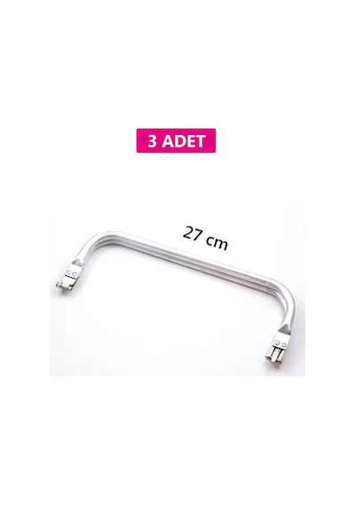 Z12concept Gizli Metal Çanta Bursu - 3 Adet - 27 Cm - Metal Çanta Aparatı Çanta Aksesuarı