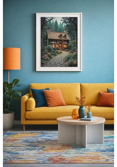 Nova Puzzle 1000 Parça Ağaçların Gölgesindeki Orman Evi Puzzle - 41206