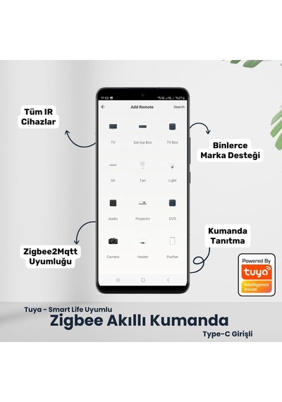 Tuya Zigbee Ir Kumanda Kontrolcüsü