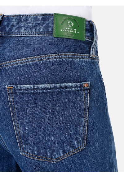 Colins 970 Berry Normal Kesim Yüksek Bel Geniş Paça Denım Kadın Pantolon Cl1067232 Mavi