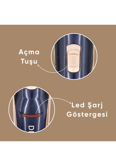 Şarjlı Profesyonel Saç Sakal Tıraş Makinesi Erkek Kişisel Bakım Rd-6005 8 Saat
