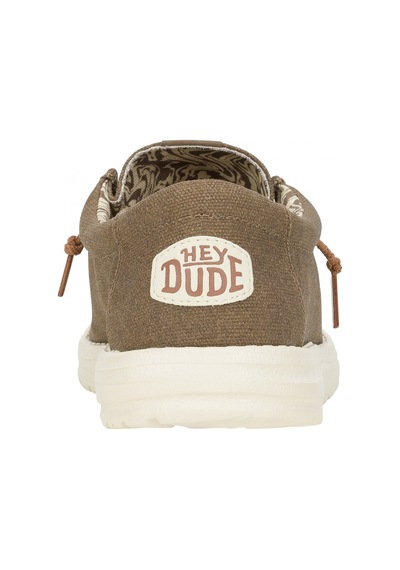 Oxford Klasik Erkek Hd.41873-267 Hey Dude Wally Waxed Canvas Walnut Walnut