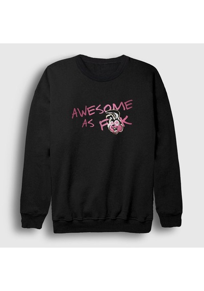 Presmono Unisex Awesome Green Day Sweatshirt Siyah