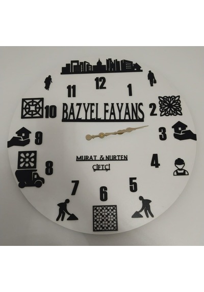 İnşaat Firması/inşaat Malzemeleri Satan Firmalara Özel Duvar Saat Renkli