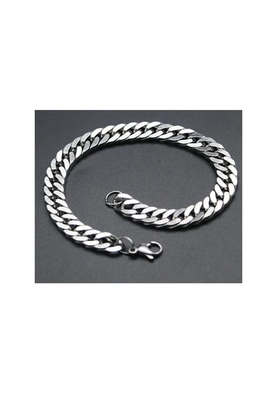 Paslanmaz Çelik Unisex Zincir Bileklik Silver - 559325894 Silver