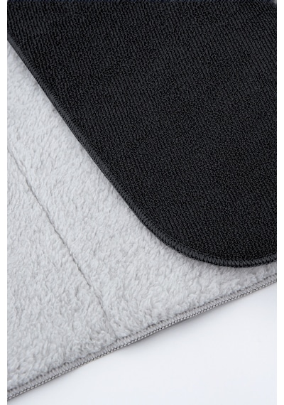 Siyah Microwell 3 Prç Set Microfiber Bulaşık Kurutma Matı 3'lü Mutfak Seti Kurulama Bezi Örtüsü
