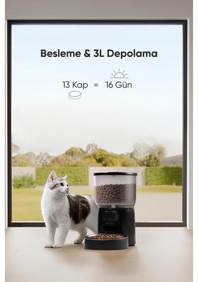 Şımart Evcil Hayvan Akıllı Mama Kabı 3 L