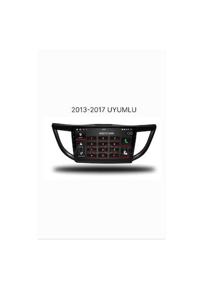 Snp Serisi Honda Crv 2013 İle 2017 Arası Uyumlu 10" Android Multimedya Sistemi 4-64 Gb Hafıza Carplay Android Auto Ve Geri Görüş Kamerası 10"