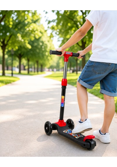 3 Tekerlekli Çocuk Scooterı Geniş Tabanlı Dengeli Sürüş Diğer