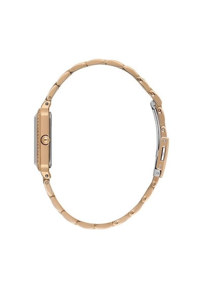 Daniel Klein Dk.1.13970-5 Dikdörtgen Kasa 3 Atm Suya Dayanıklı Taşlı Tasarım Rose Kadın Kol Saati Rose Gold