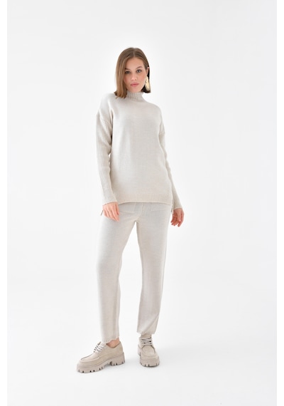 Ftz Women Saç Örgülü İkili Takım Beige 20618-beige Bej