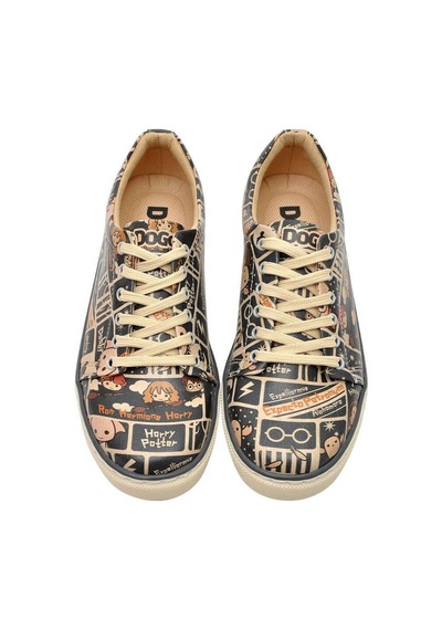 Kadın Vegan Deri Çok Renkli Sneakers - Warner Bros Expecto Patronum Harry Potter Tasarım Kadın Vegan Deri Çok Renkli Sneakers - Warner Bros Expecto Patronum Harry Potter Tasarım
