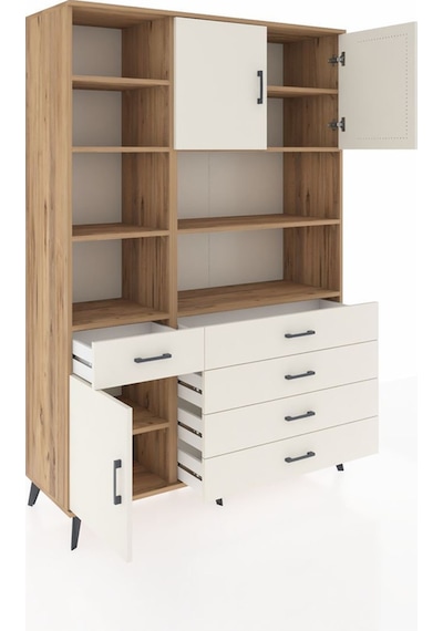 Hyperion Dolap 9 Raflı 5 Çekmeceli 3 Kapaklı 132x44x195 Çam-aytaşı/aytaşı Aytası/aytası Hyperion Dolap 9 Raflı 5 Çekmeceli 3 Kapaklı 132x44x195 Çam-aytaşı/aytaşı Aytası/aytası