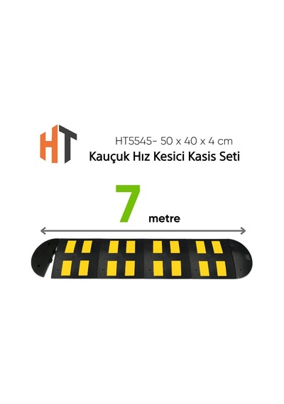 Kauçuk Hız Kesici Kasis Seti 50 X 40 X 4 Cm - Eko - 7 Metre