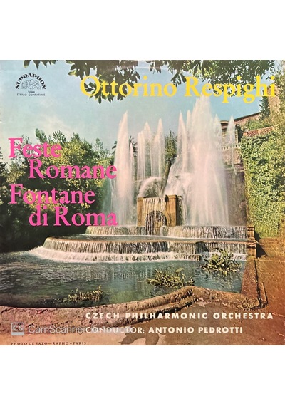Ottorino Respighi Feste Romance Fontane Di Roma Lp Plak