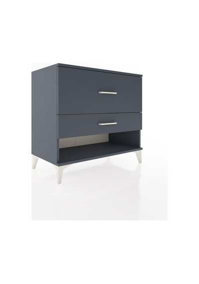 Hyperion Şifonyer 2 Çekmeceli 88x44x80 Antrasit-antrasit Antrasit