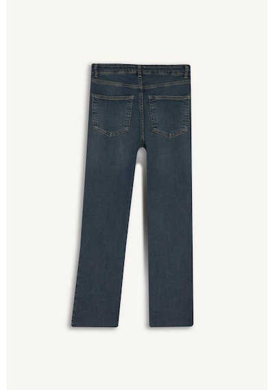 Defacto Crop Flare Fıt Yüksek Bel Bilek Boy Jean Yıkamalı Pantolon G2217ax26aunm34 Mavi-nm34