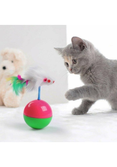 3B Trend Kedi Oyun Topu Tüylü Fareli Hacı Yatmaz Eğitici (506531705)